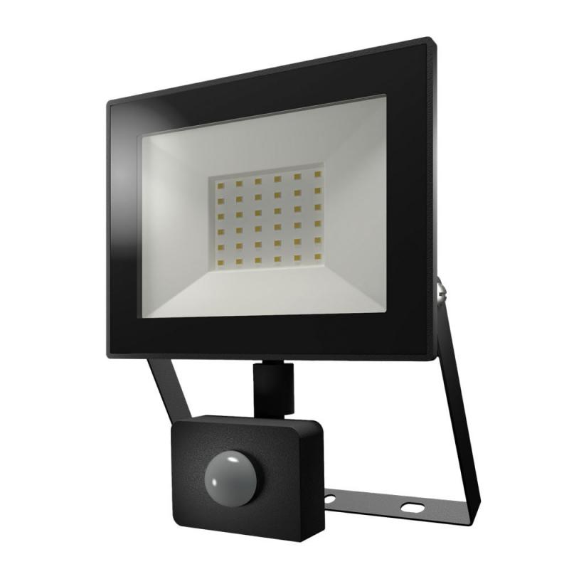 Lumos LED Breedstraler met bewegingssensor en schemerschakelaar - 30W 2830lm - 4000K - IP65 - vervangt 160W - 2 jaar garantie