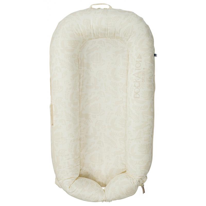 DockAtot Deluxe+ Dock babynestje - ademend materiaal - 0 tot 8 maanden - Neutral Woodland