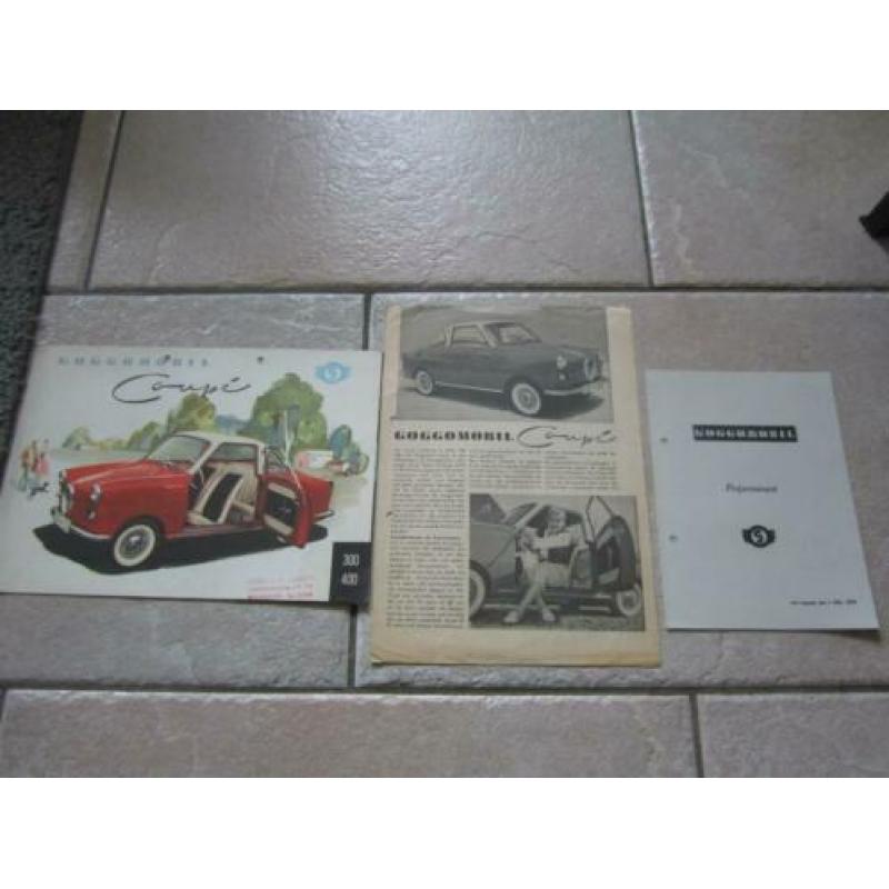 Goggomobil Coupe brochure folder 1959 plus extra !