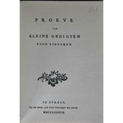 KINDERGEDICHTEN door HIERONYMUS VAN ALPHEN > 4de BOEK GRATIS