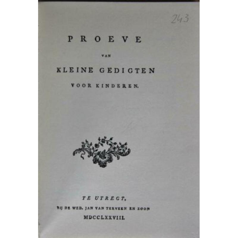 KINDERGEDICHTEN door HIERONYMUS VAN ALPHEN > 4de BOEK GRATIS