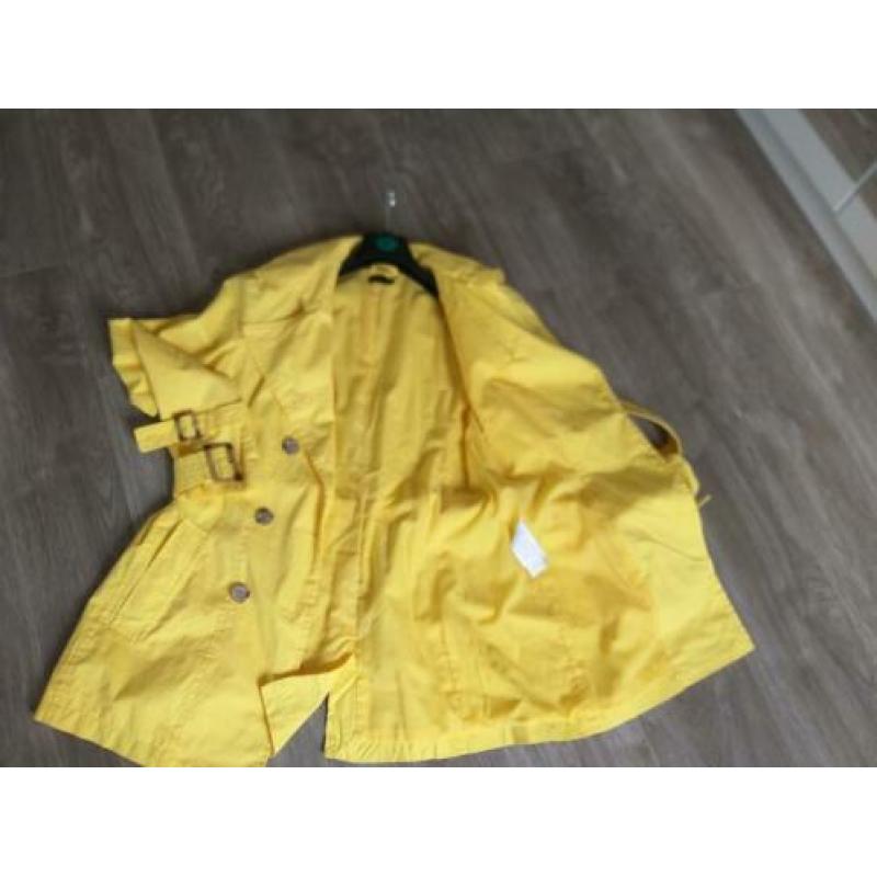 Benetton double breasted trenchcoat italian size 46 ZGAN