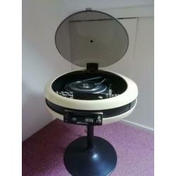 Werkende unieke retro vinyl draaitafel/pick up uit 1975