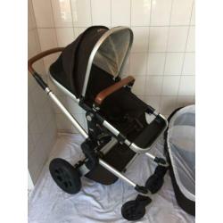 Joolz day kinderwagen met reiswieg in kleur bruin