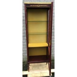 0800b Vintage mahonie vitrine