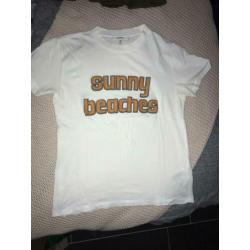 Ganni T-shirt sunny beaches 34 XS