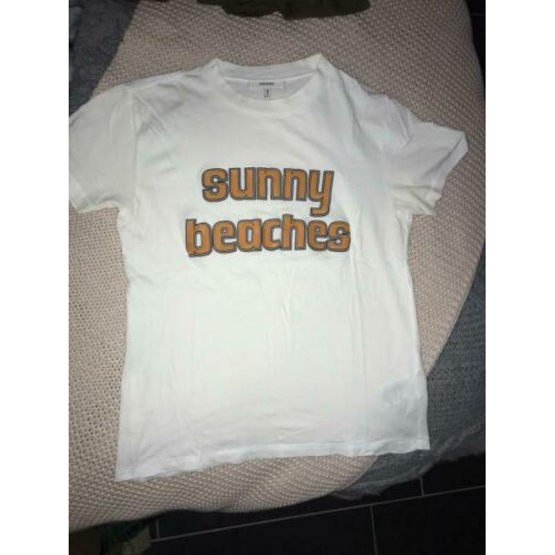 Ganni T-shirt sunny beaches 34 XS