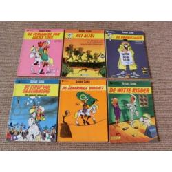 Partij van 63 verschillende Lucky Luke stripboeken