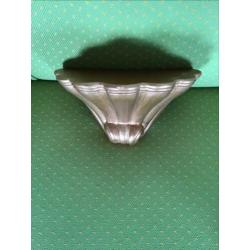Console 19 cm br 10 cm hoog terra cotta steen golf patroon