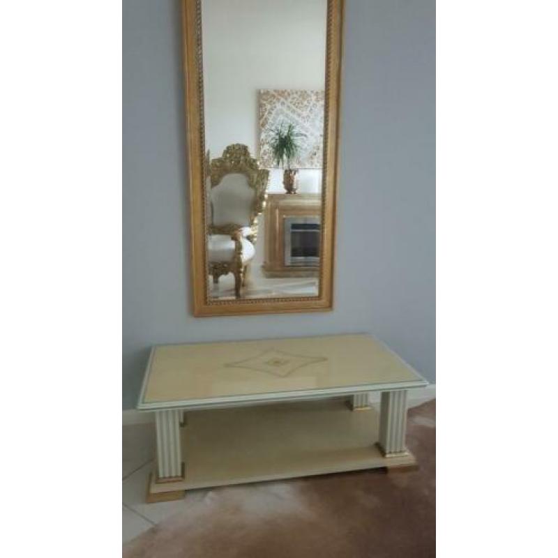 Salontafel cremekleurig italiaans design