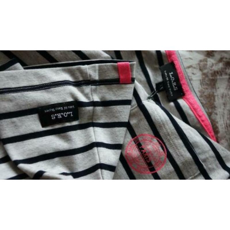nieuw katoene streep shirt van L.O.E.S
