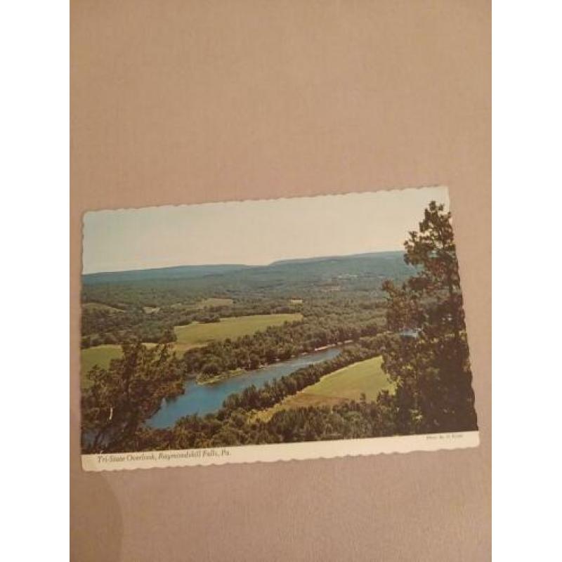 Niet gelopen ansicht Usa tri state overlook Raymondskill Fal