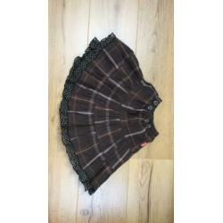 Superleuke rok reversible Carbone maat 98