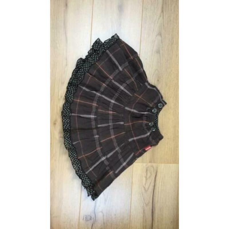 Superleuke rok reversible Carbone maat 98