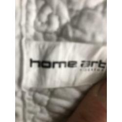 Mooie grote witte plaid/ quilt van home art