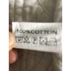Mooie grote witte plaid/ quilt van home art