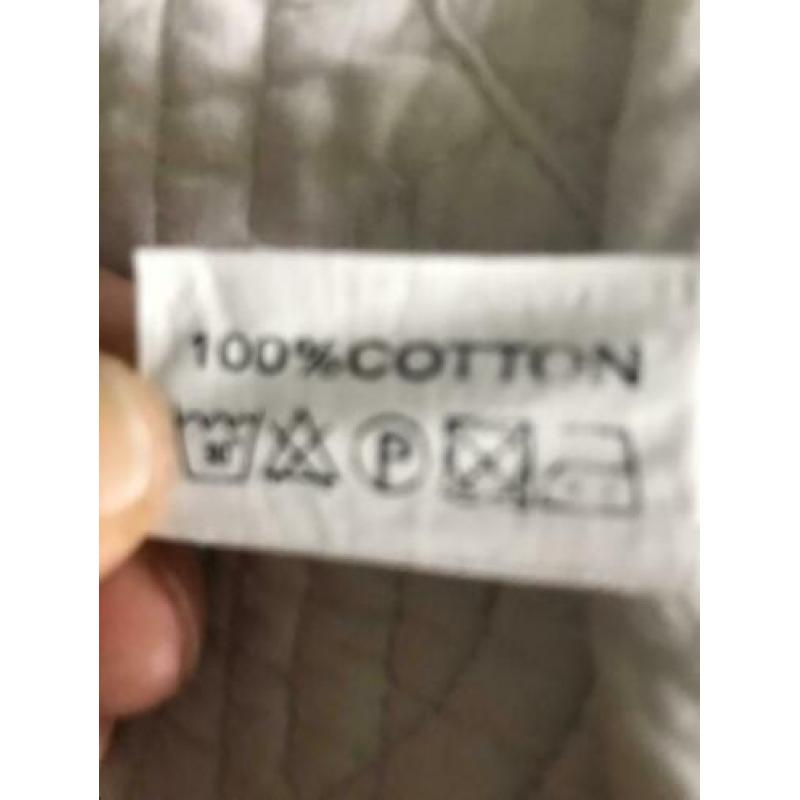 Mooie grote witte plaid/ quilt van home art