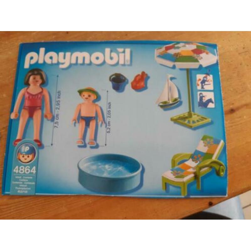 Playmobil zwembadje 4864 en 4860