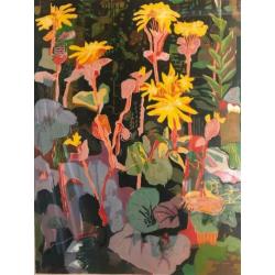 Schilderij , Litho houtdruk