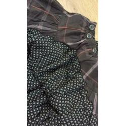 Superleuke rok reversible Carbone maat 98