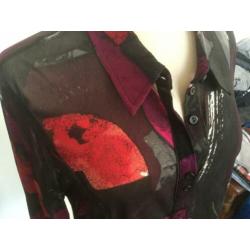 Prachtige blouse van Bonita (46) Voileachtige stof...