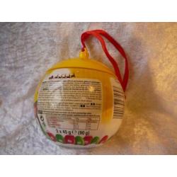Plastic kerstbal M&M, elfje, Yellow, kerstboom, versiering
