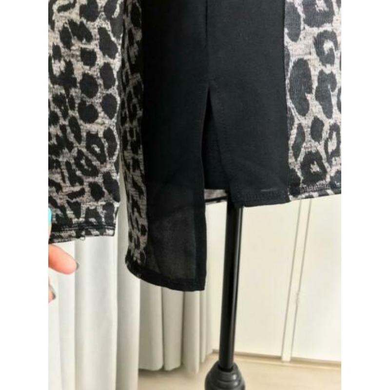 Panterprint/leopard top ZARA lange mouw maat S