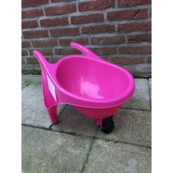Speelgoed kruiwagen roze