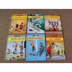 Partij van 63 verschillende Lucky Luke stripboeken