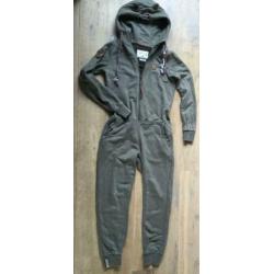 Stoere Naketano jumpsuit onesie overall maat M legergroen