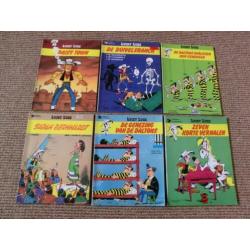 Partij van 63 verschillende Lucky Luke stripboeken