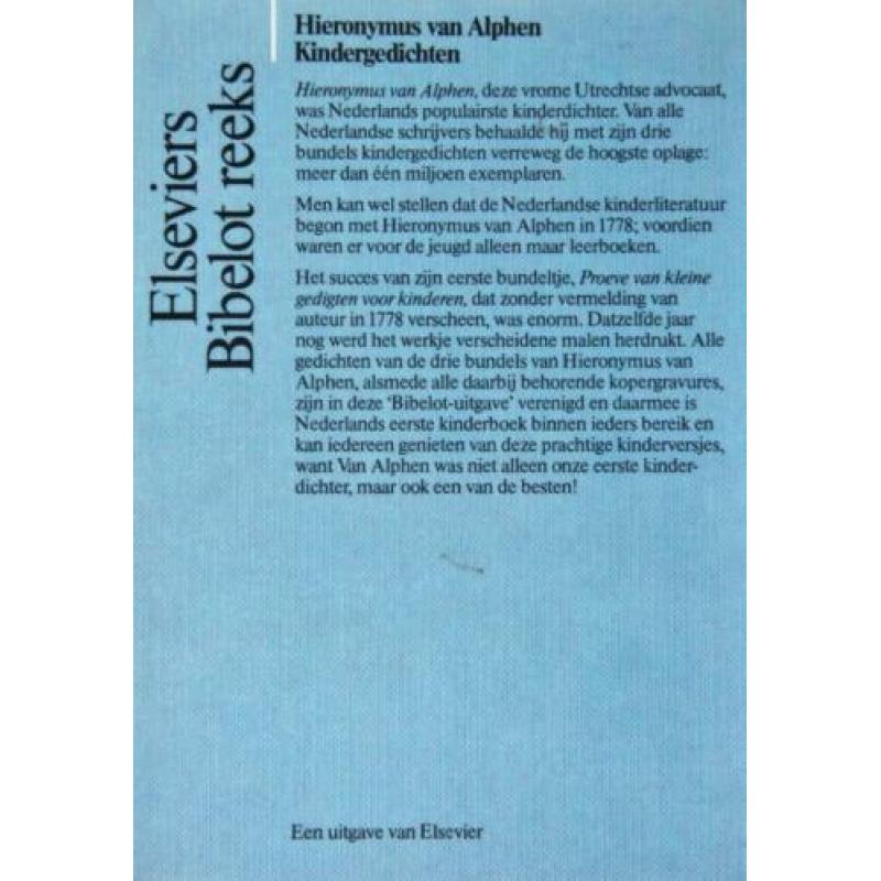 KINDERGEDICHTEN door HIERONYMUS VAN ALPHEN > 4de BOEK GRATIS