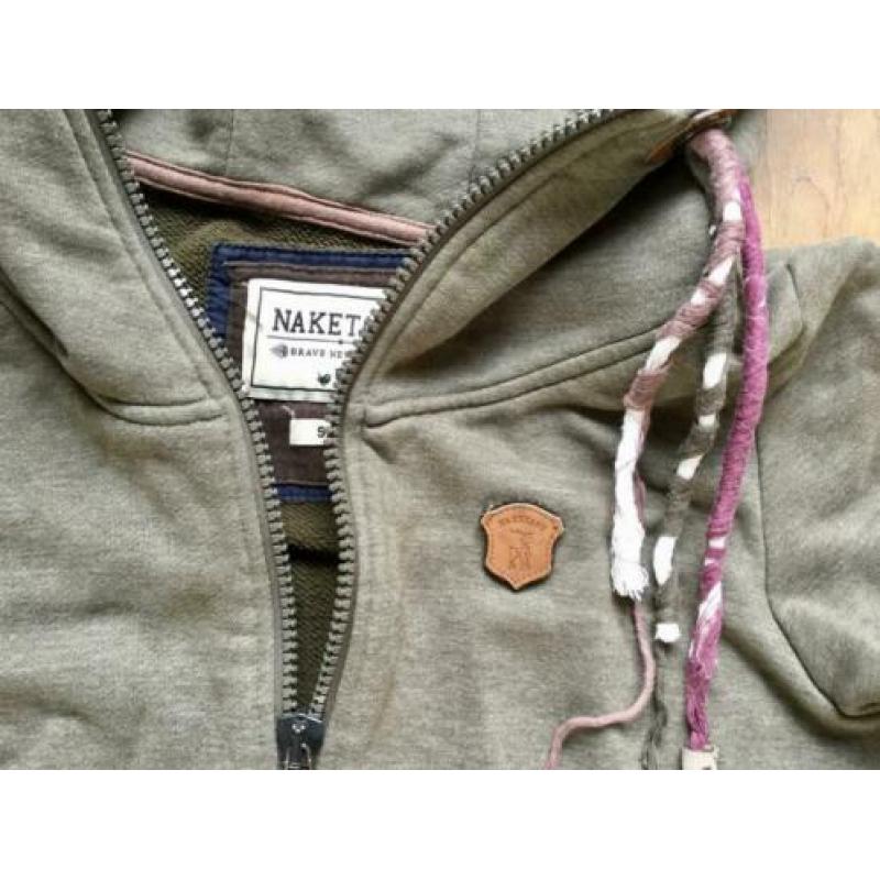Stoere Naketano jumpsuit onesie overall maat M legergroen