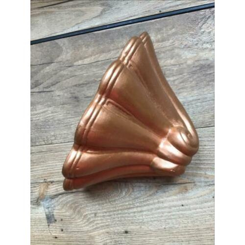 Console 19 cm br 10 cm hoog terra cotta steen golf patroon