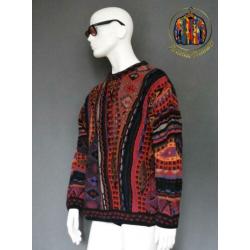 Carlo Alberto Trui/Sweater Vintage Coogi Style maat M
