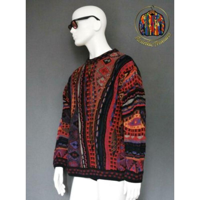 Carlo Alberto Trui/Sweater Vintage Coogi Style maat M