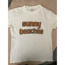 Ganni T-shirt sunny beaches 34 XS