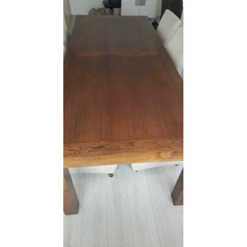 Eettafel inclusief 6 stoelen