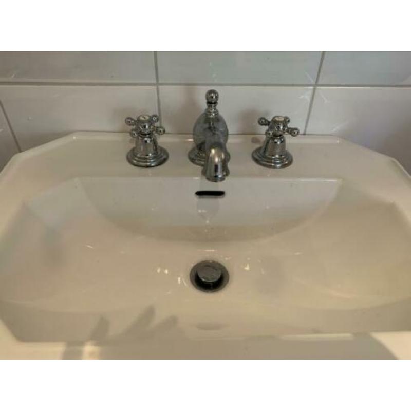 Duravit 1930 wastafels compleet met planchet en spiegels