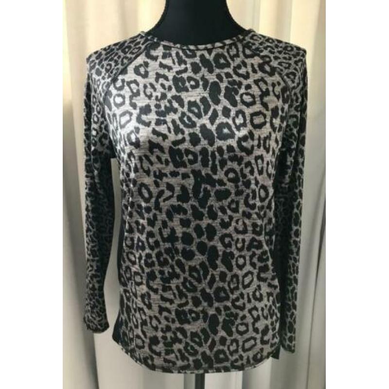 Panterprint/leopard top ZARA lange mouw maat S