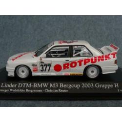 BMW E30 M3 #377 Reuter Motorsport Promo Minichamps 966 stuks