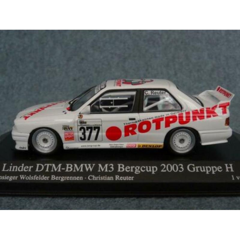 BMW E30 M3 #377 Reuter Motorsport Promo Minichamps 966 stuks