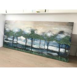 Canvas schilderij | in nieuwstaat | 180x80 | landschap