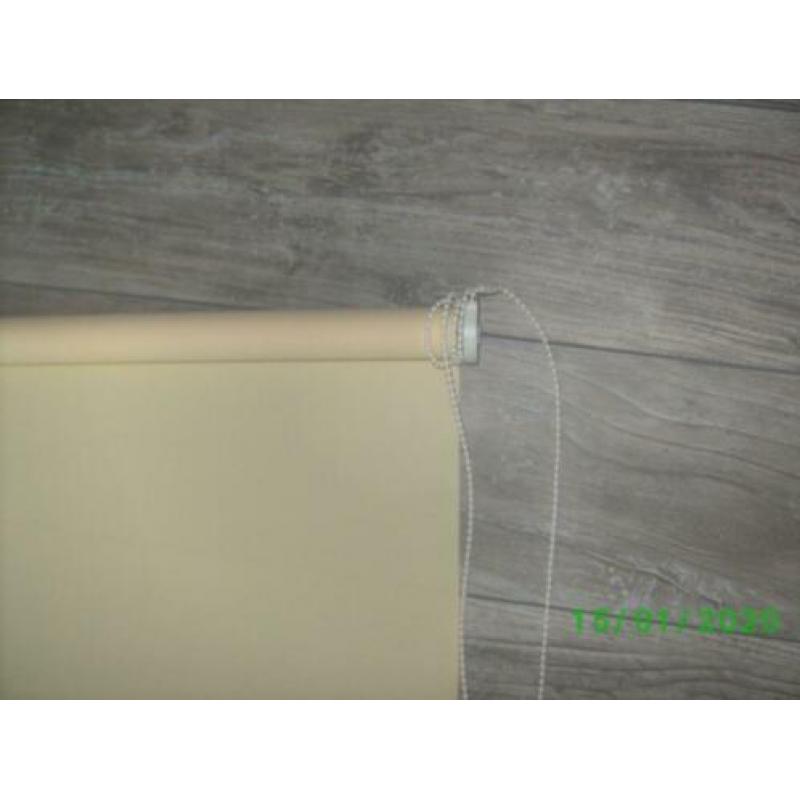 rolgordijn klein maat 118cm breed 112cm hoog geel donker ro
