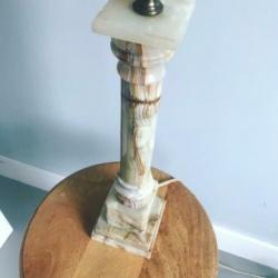 Prachtige vintage onyx marmeren tafellamp, lamp,