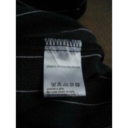 DAPHNEA zwarte krijtstreep blouse NIEUW, maat L/M
