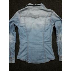 Spijkerblouse H&M mt 34 te koop