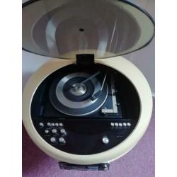 Werkende unieke retro vinyl draaitafel/pick up uit 1975