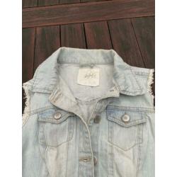 Spijkerjasje gilet maat 164 170 Denim & Co