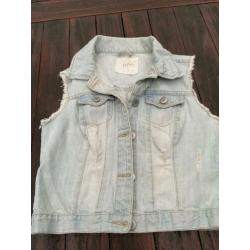Spijkerjasje gilet maat 164 170 Denim & Co